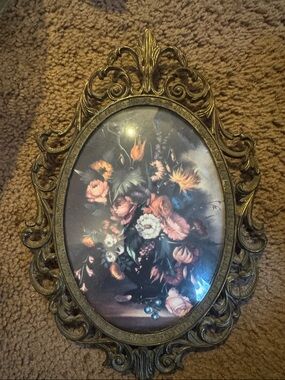 Vintage Ornate Gold Floral Wall Art – Made in Italy